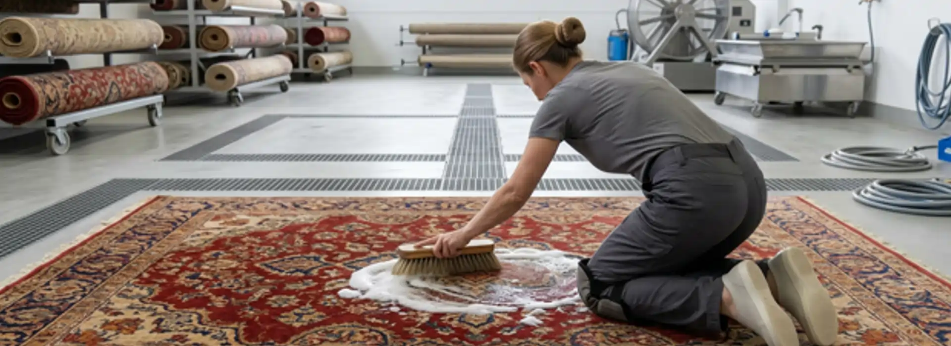 Professionelle biologische Teppich Handwäsche nach persischer Tradition in Kaufungen