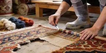 Teppichknüpfen – Mottenschäden